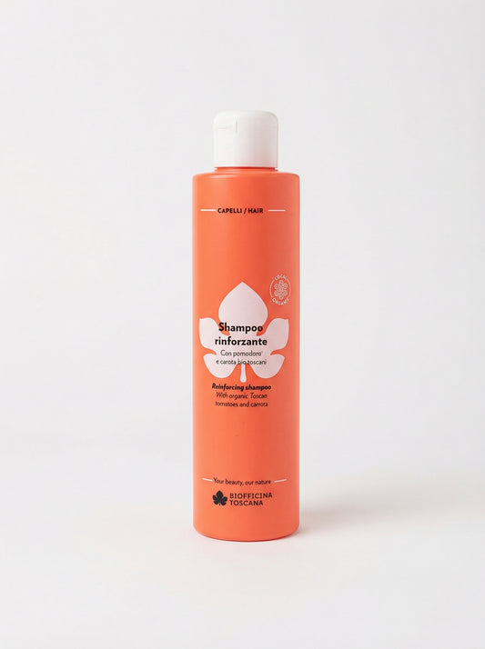 Shampoo Rinforzante con Liquepom® e Carota Bio by Biofficina Toscana — product photo on white background
