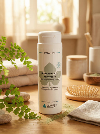 Shampoo secco ravvivante - Per Capelli Freschi e Voluminosi by Biofficina Toscana — hero product photo