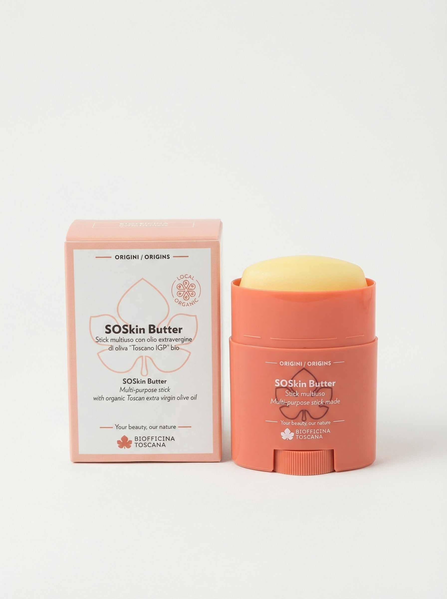 SoSkin Butter Stick Multiuso Bio Idratante & Lenitivo by Biofficina Toscana — product photo on white background