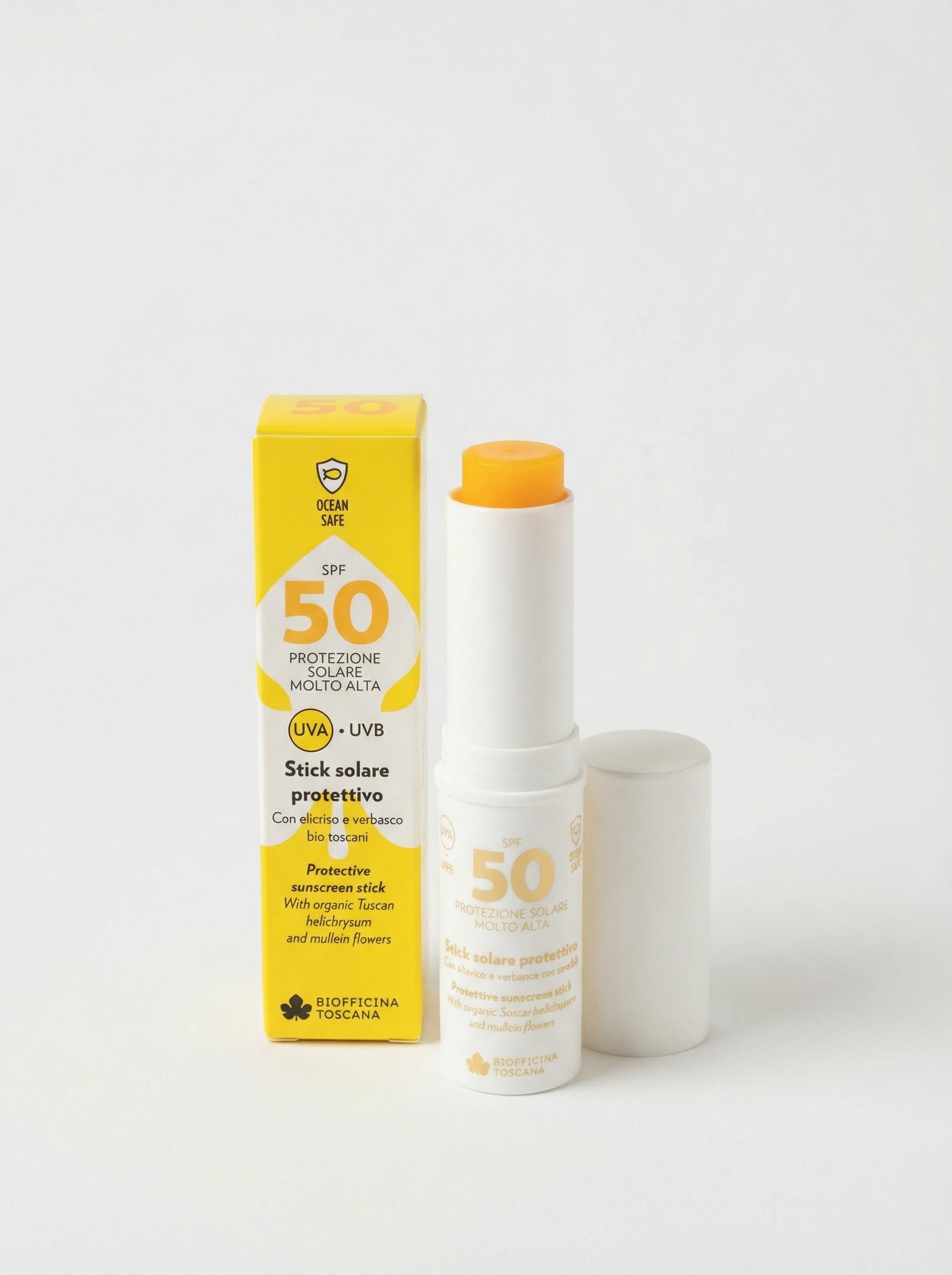Stick Solare Protettivo SPF50 Viso Zone Sensibili by Biofficina Toscana — product photo on white background