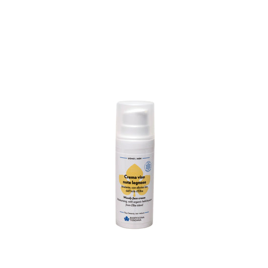 Crema viso note legnose - Idratante e Protettiva Uomo