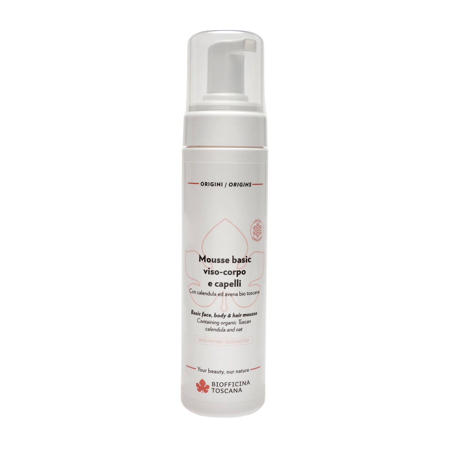 Mousse basic viso corpo e capelli Detergente Delicato per Pelli Sensibili