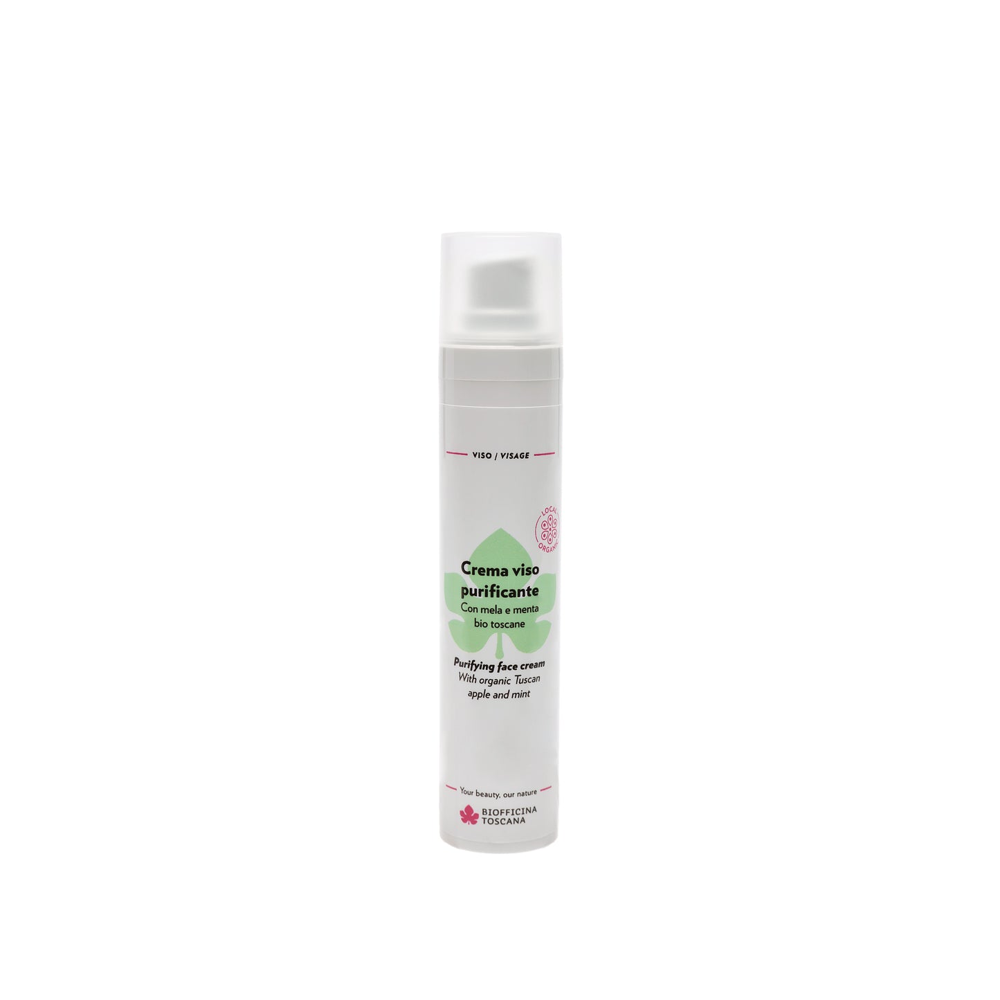 Crema viso purificante con Mela e Menta Bio