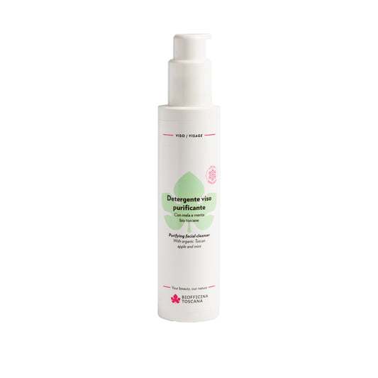 Detergente viso purificante - Mela e Menta Bio