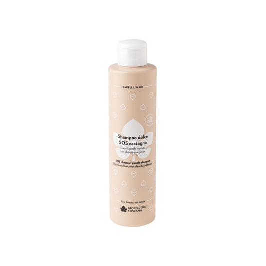 Shampoo dolce SOS Castagna per Capelli Secchi e Trattati