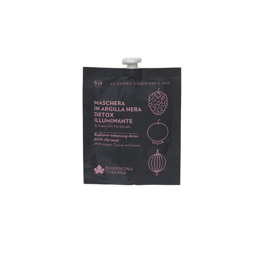 Maschera Argilla Nera Detox-Illuminante con Lipovim®