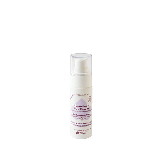 Siero retinolo Glow Complex con Lipovim di vinacce e mirtillo bio toscani