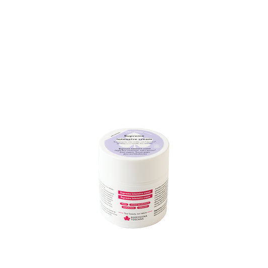 Trattamento viso notte Supreme intensive cream con Lipovim da vinacce e mirtillo bio toscani