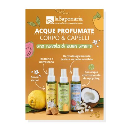 Acqua profumata corpo e capelli