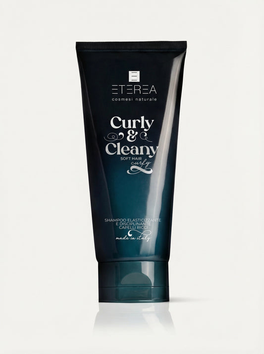Curly & Cleany - Shampoo Elasticizzante e Disciplinante per Capelli Ricci e Mossi by Eterea — product photo on white background