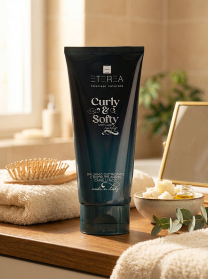 Curly & Softy Balsamo Districante e Ristrutturante per Capelli Ricci by Eterea — hero product photo
