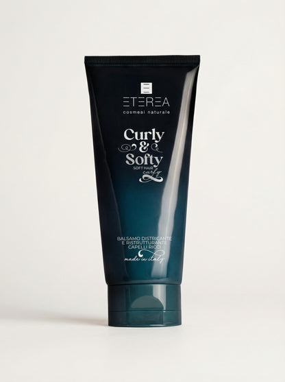 Curly & Softy Balsamo Districante e Ristrutturante per Capelli Ricci by Eterea — product photo on white background