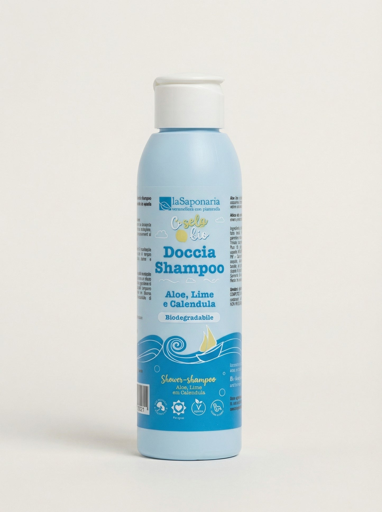 Doccia Shampoo aloe, lime e calendula by La Saponaria — product photo on white background