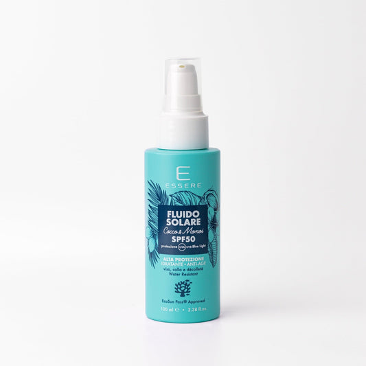 Fluido Solare Viso Collo e Décolleté SPF 50 Antiage Acido Ialuronico