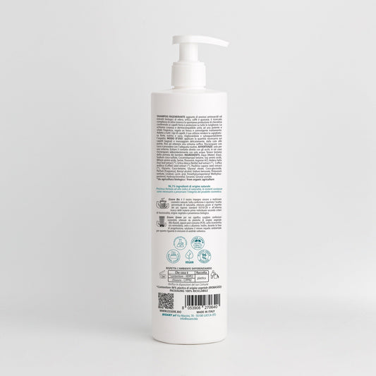 Shampoo Rigenerante Aminoacidi per Capelli Sfibrati Ortica e Caffè