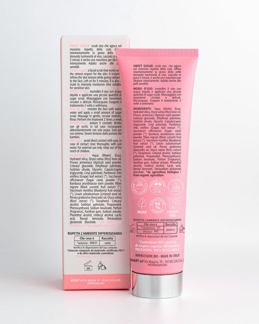Sweet Sugar Scrub Viso Bambù e Zucchero di Canna 2 in 1