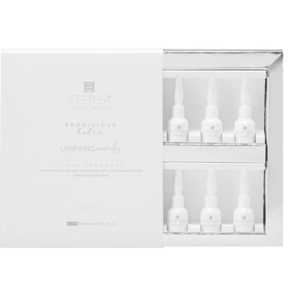 Trattamento urto alla bava di lumaca fiale monodose con attivi ad azione uniformante, illuminante e schiarente Prodigious Helix Unifying Ampoules