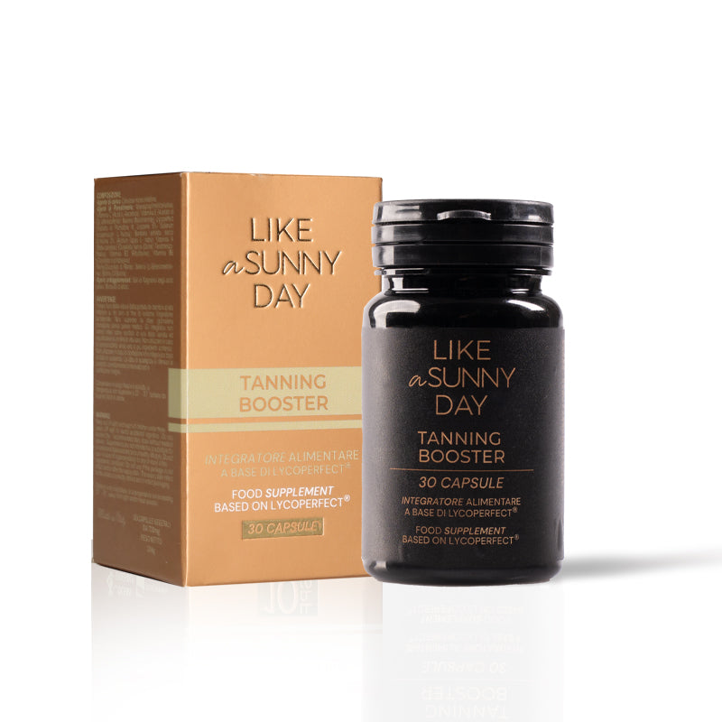 Integratore alimentare a base di Lycoperfect per l'abbronzatura Like a Sunny Day Tanning Booster 30 capsule