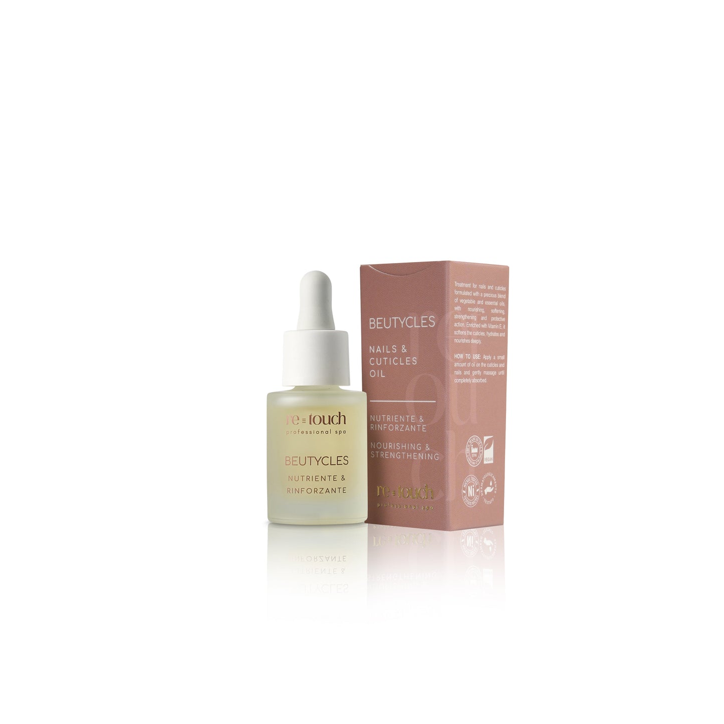 Olio unghie e cuticole nutriente e rinforzante Retouch Professional Spa Beutycles Nails and Cuticle Oil