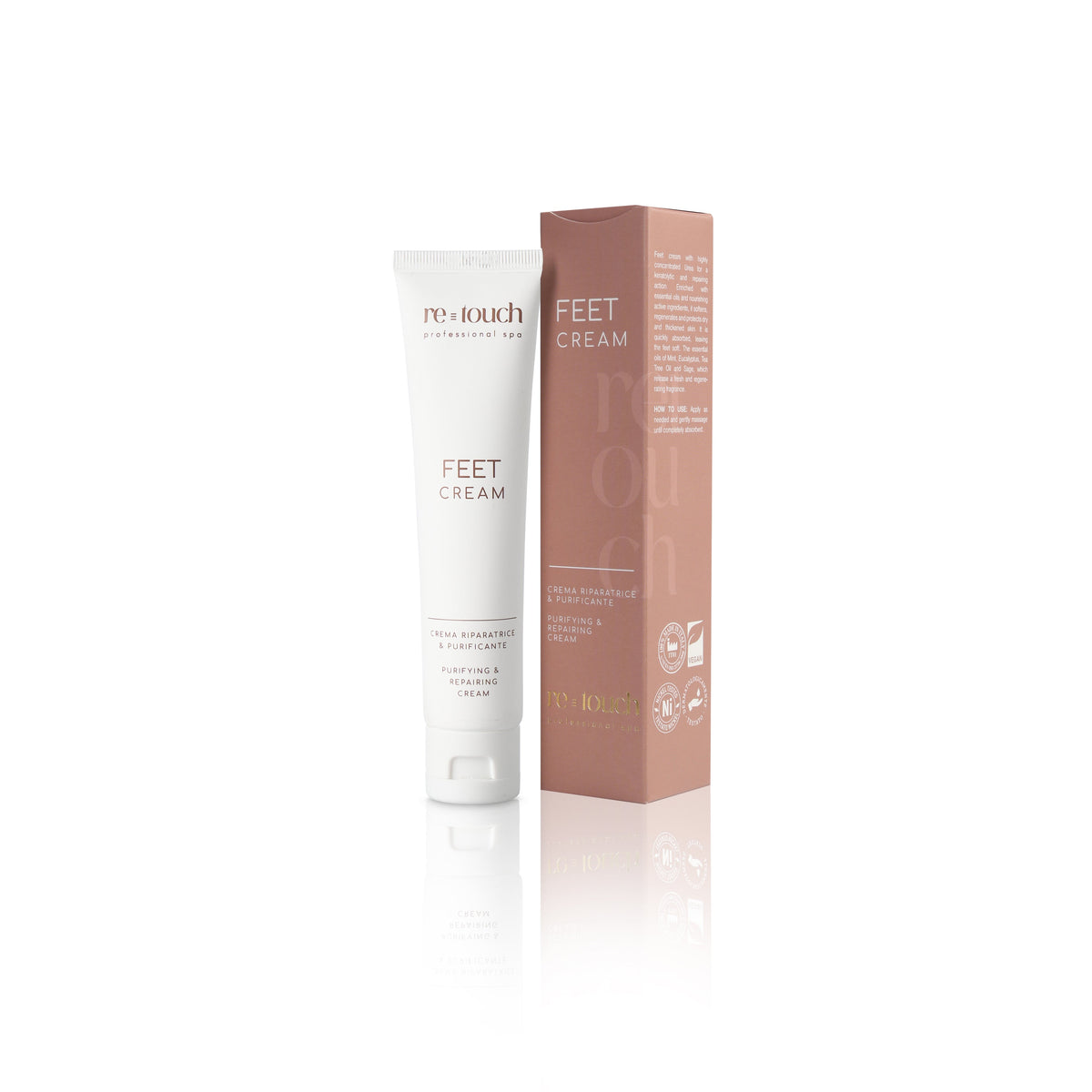 Crema piedi con urea ripatrarice e purificante Retouch Professional Spa Feet Cream