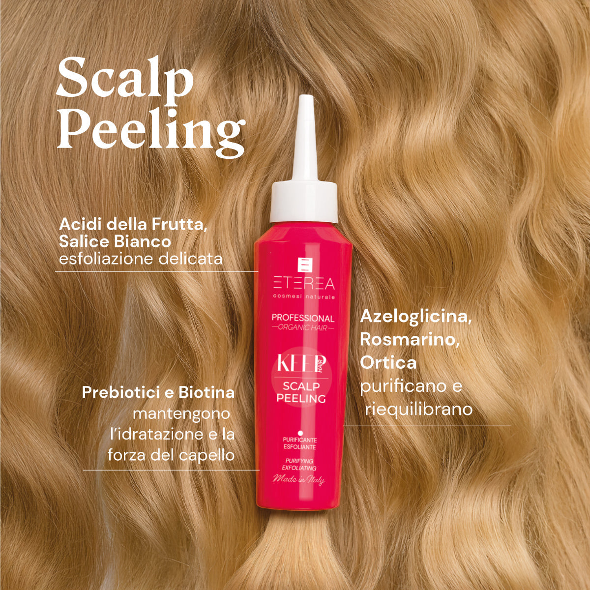 Trattamento pre-shampoo purficante esfoliante Keep Hair Scalp Peeling