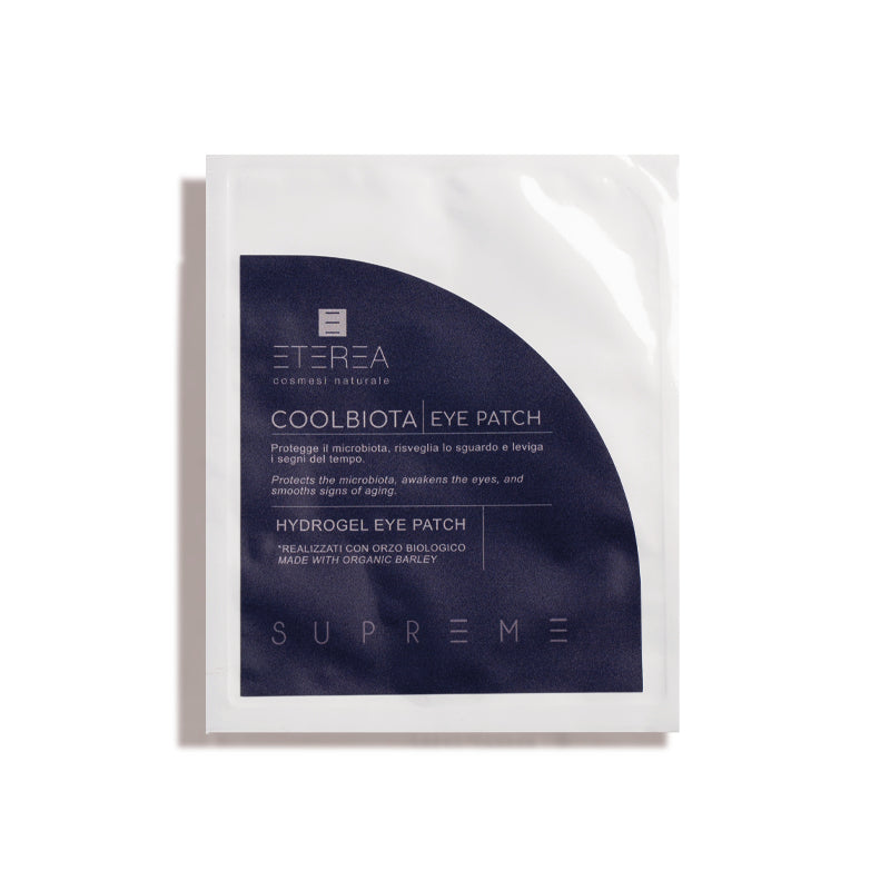 Patch occhi rinfrescanti e idratanti con orzo biologico Supreme Coolbiota eye patch
