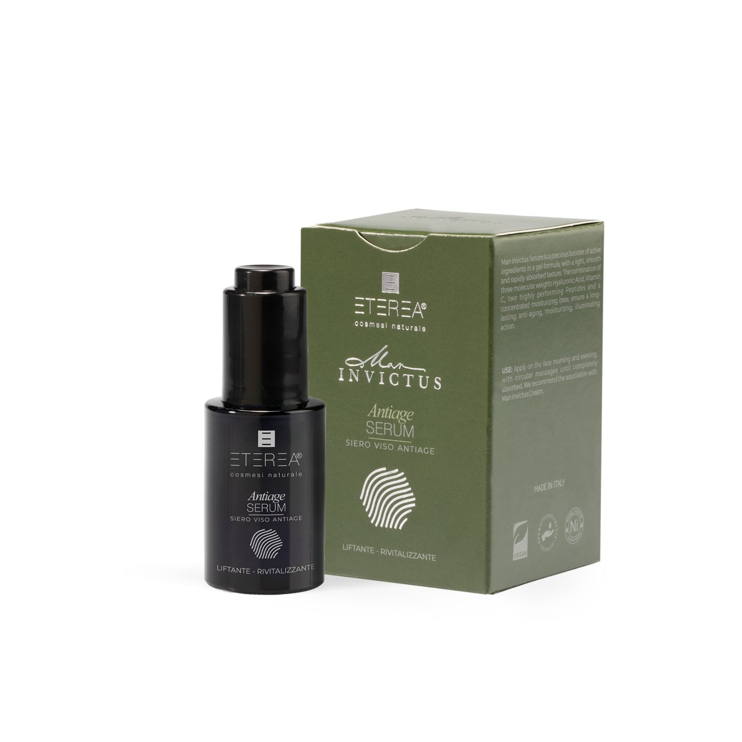 Siero viso anti-age uomo liftante rivitalizzante Man Invictus Antiage Serum