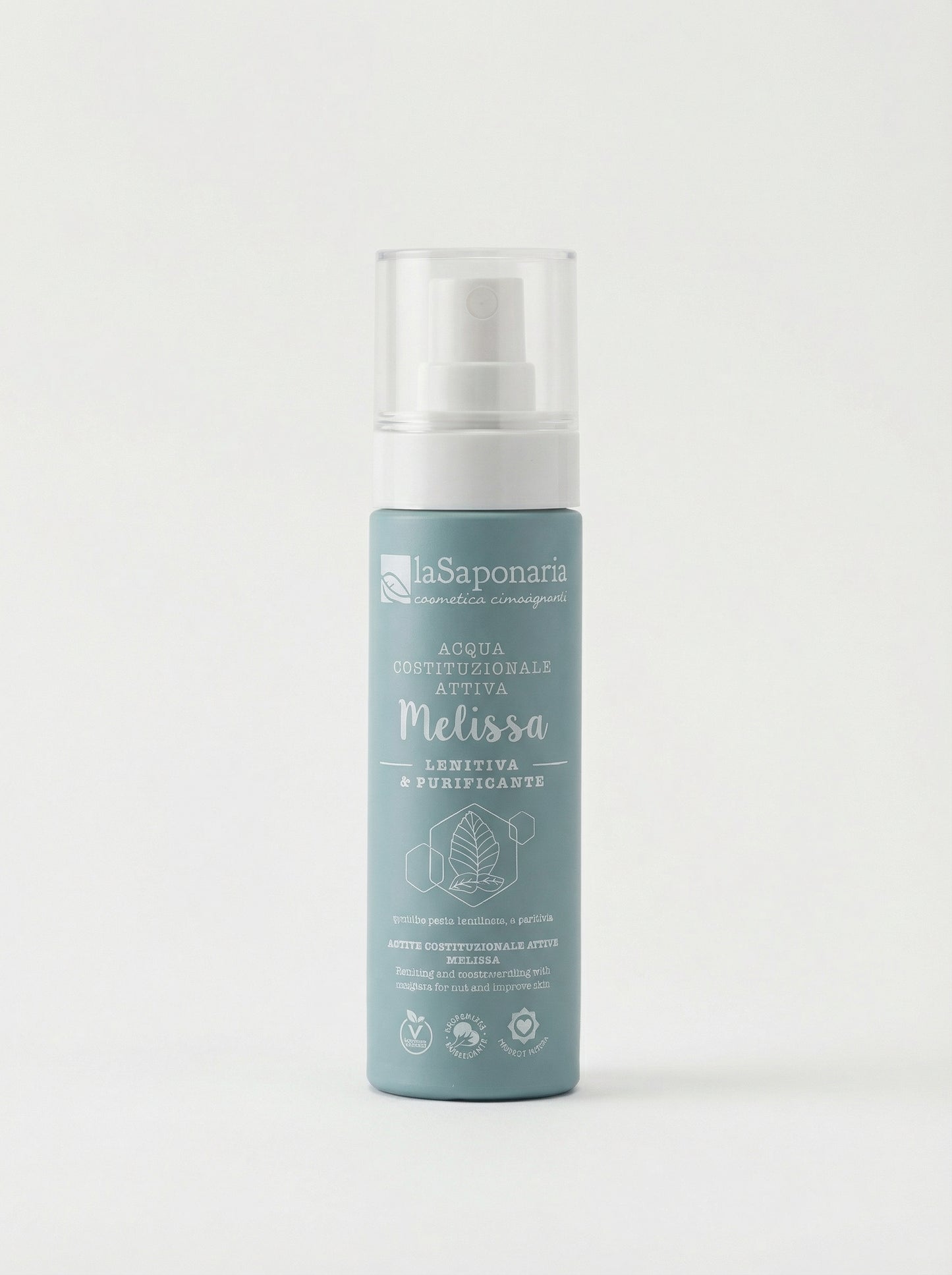 Acqua costituzionale attiva lenitiva Melissa - Tonico Viso Purificante by La Saponaria — product photo on white background