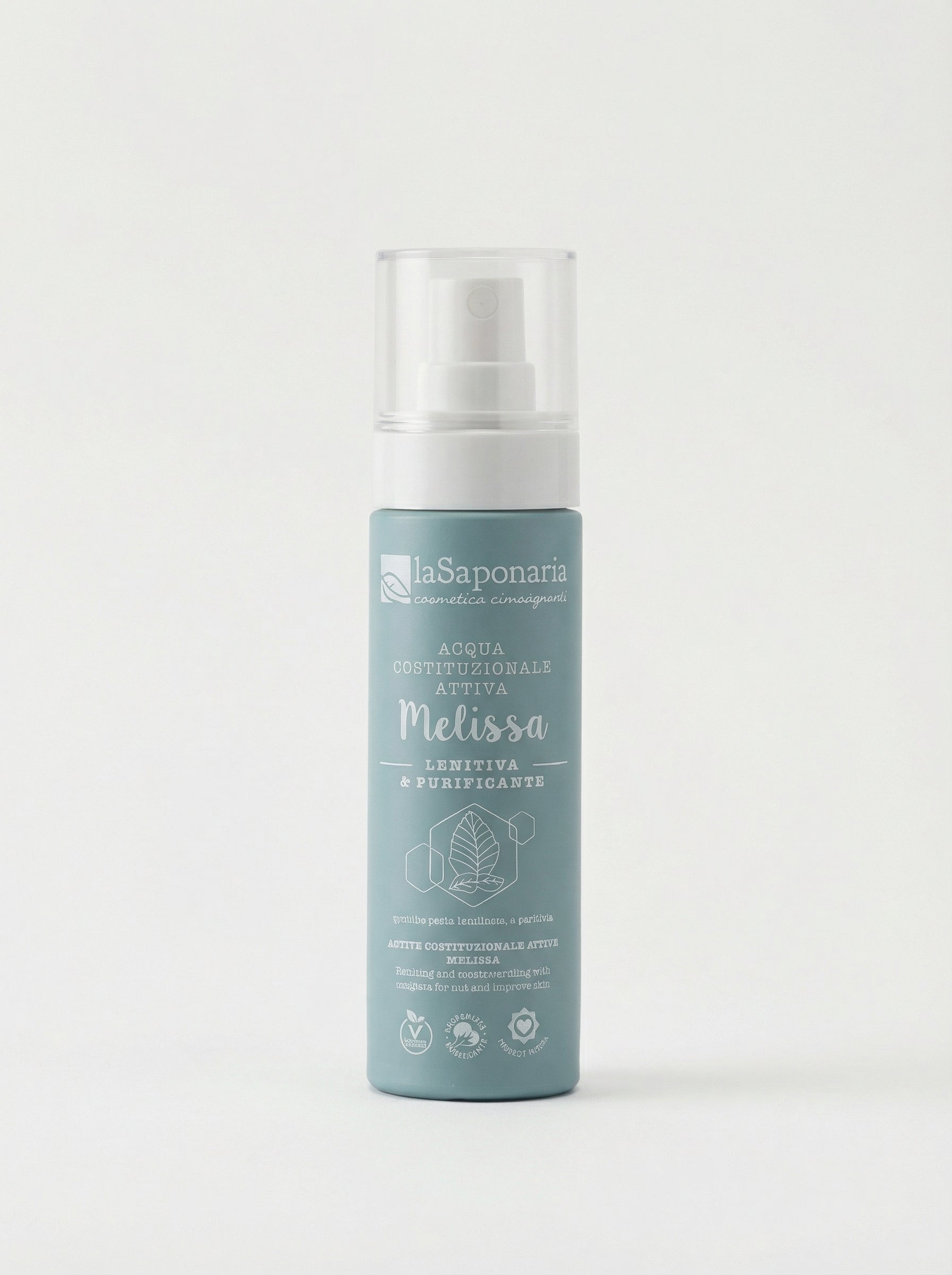 Acqua costituzionale attiva lenitiva Melissa - Tonico Viso Purificante by La Saponaria — product photo on white background