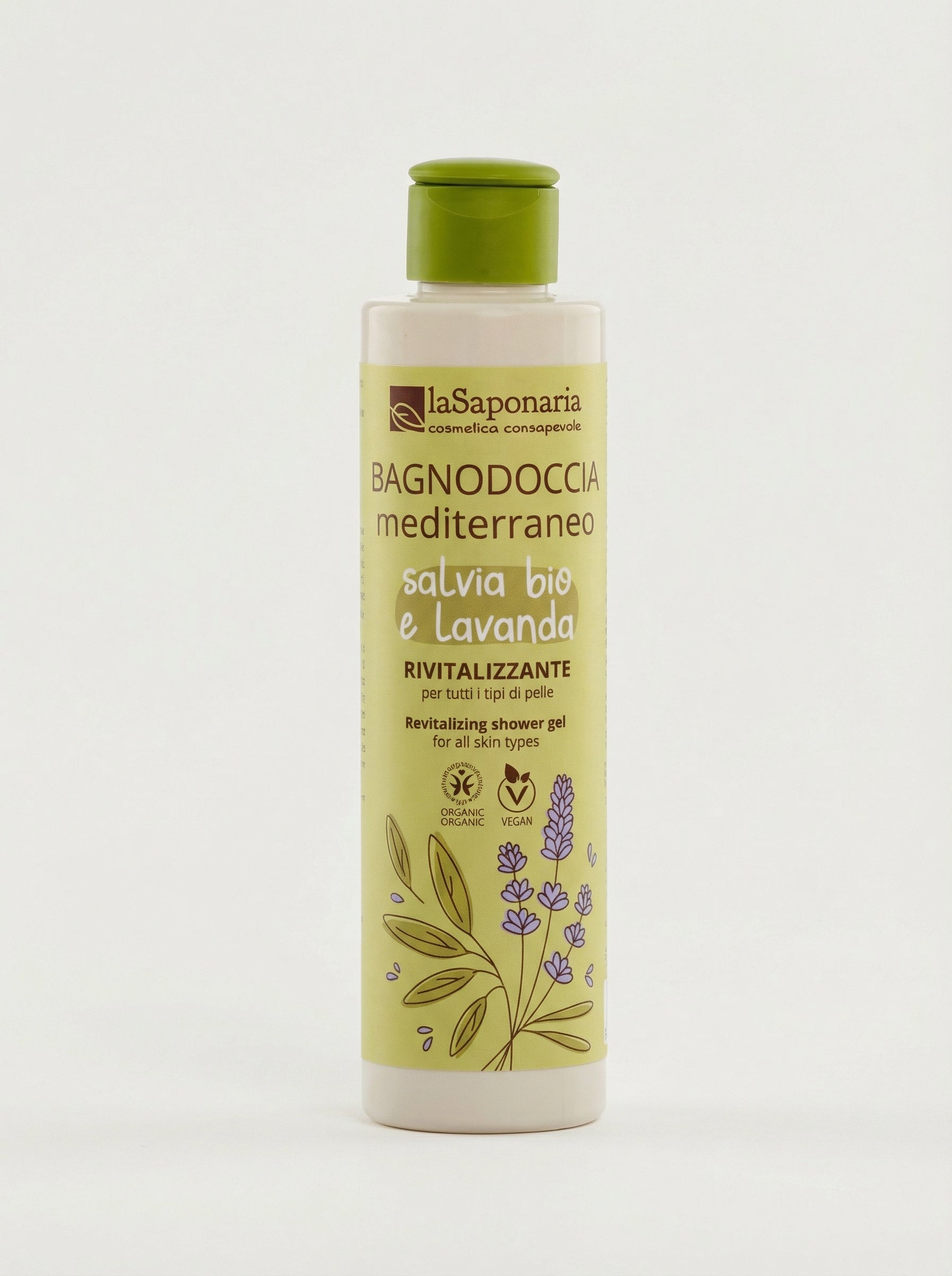 Bagnodoccia Mediterraneo - Detergente Corpo Idratante Rinfrescante by La Saponaria — product photo on white background