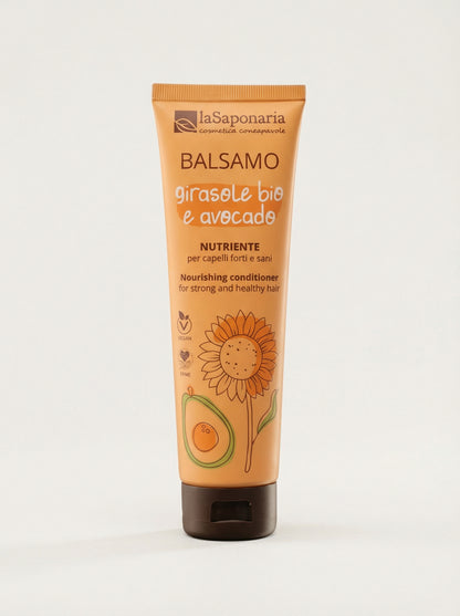 Balsamo Capelli Nutriente Girasole Bio - Nutrizione Profonda by La Saponaria — product photo on white background