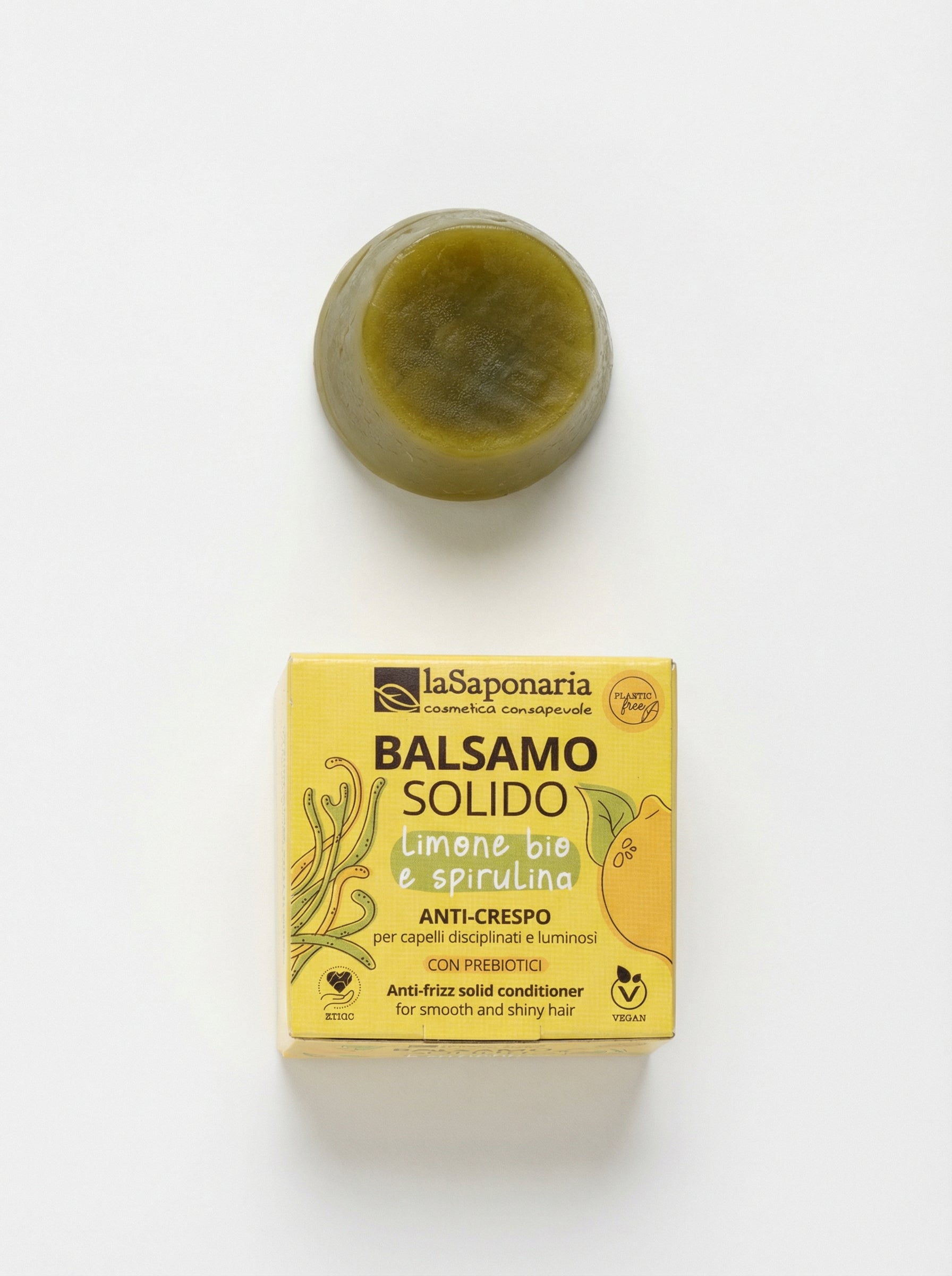 Balsamo solido Anti-crespo Capelli Districante Lucidante by La Saponaria — product photo on white background