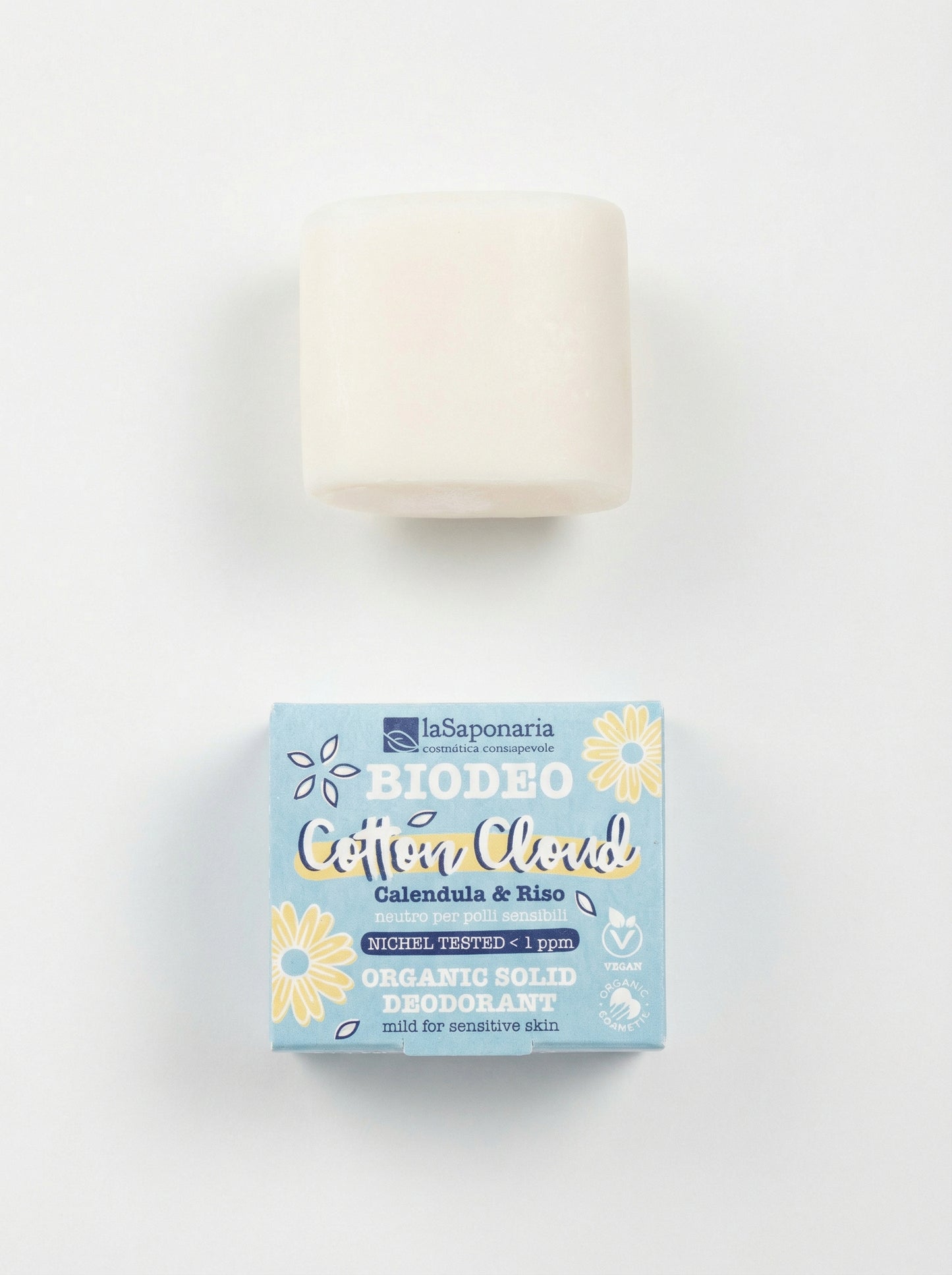 Biodeo Cotton Cloud Deodorante Solido Pelli Sensibili by La Saponaria — product photo on white background