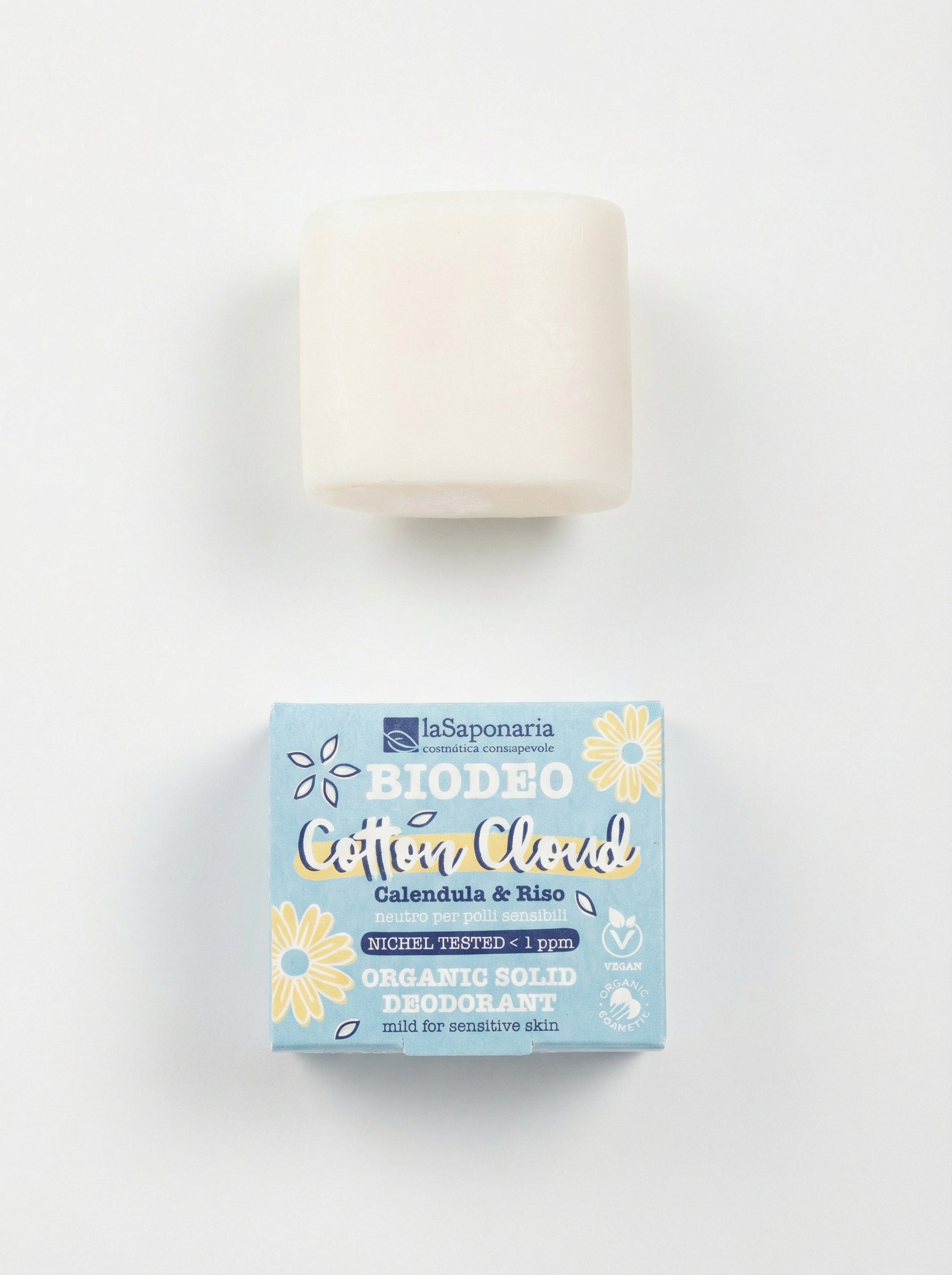 Biodeo Cotton Cloud Deodorante Solido Pelli Sensibili by La Saponaria — product photo on white background