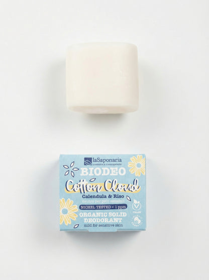 Biodeo Cotton Cloud Deodorante Solido Pelli Sensibili by La Saponaria — product photo on white background