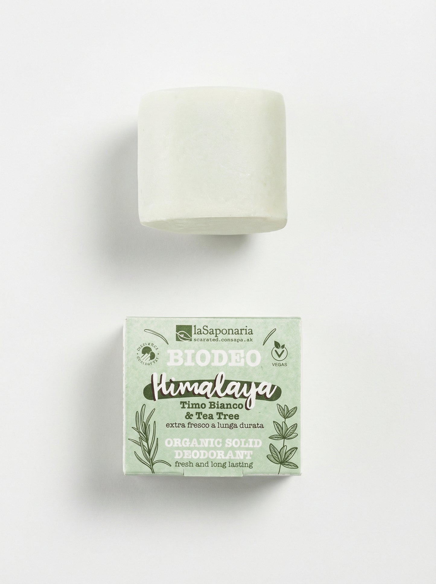 Biodeo Himalaya - Deodorante Solido Extra Fresco a Lunga Durata by La Saponaria — product photo on white background