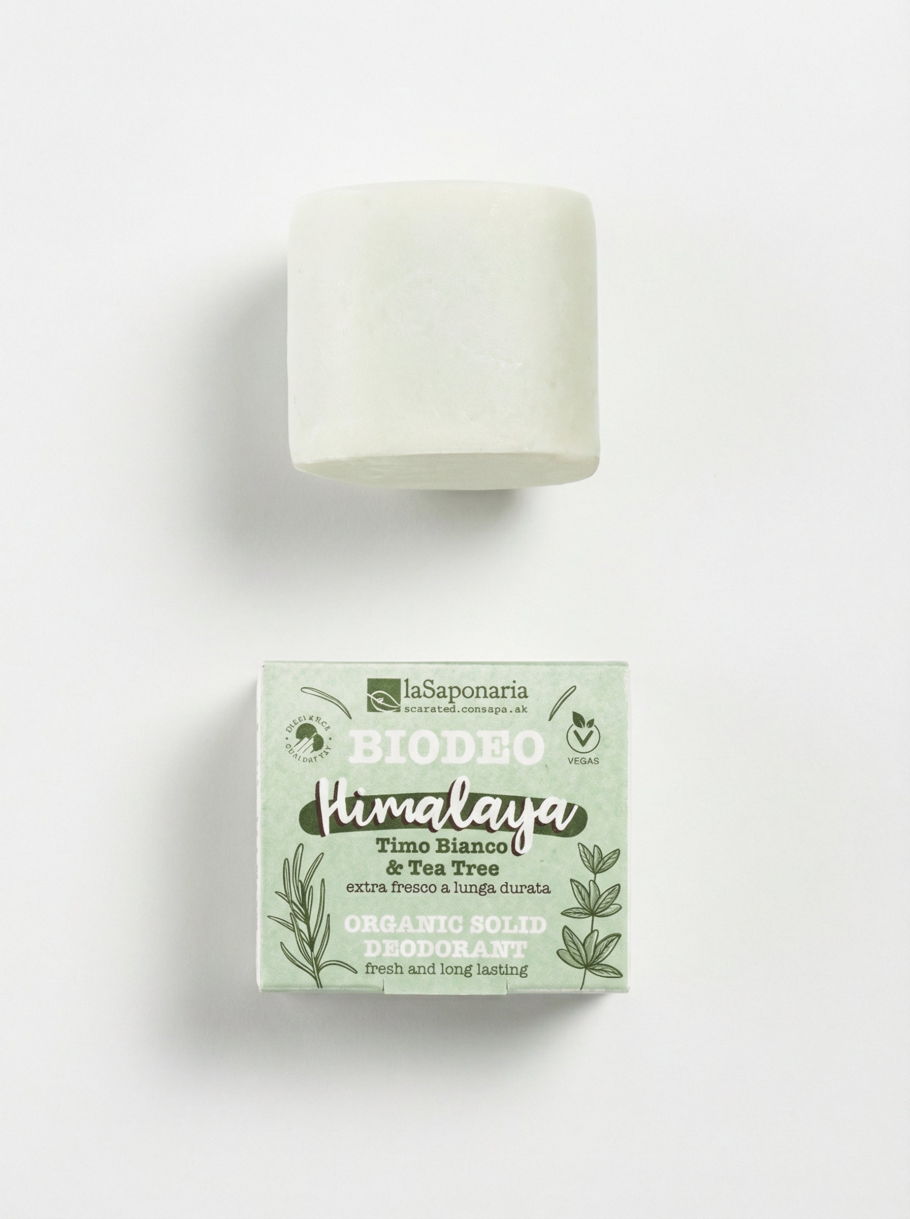 Biodeo Himalaya - Deodorante Solido Extra Fresco a Lunga Durata by La Saponaria — product photo on white background
