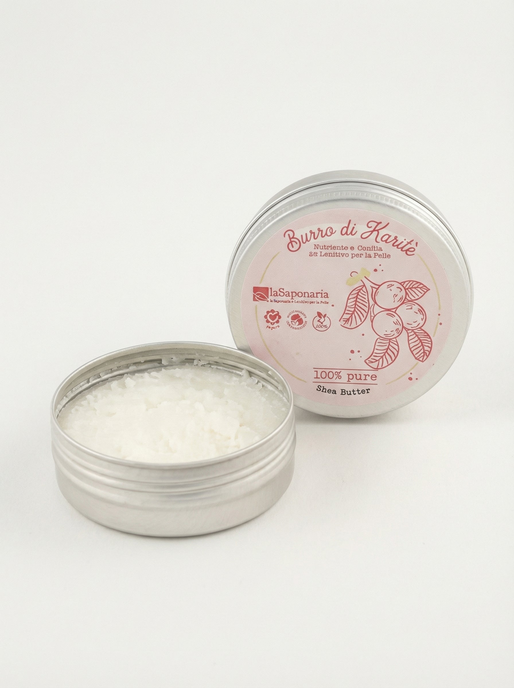Burro di karité biologico - Nutriente e Lenitivo per la Pelle by La Saponaria — product photo on white background