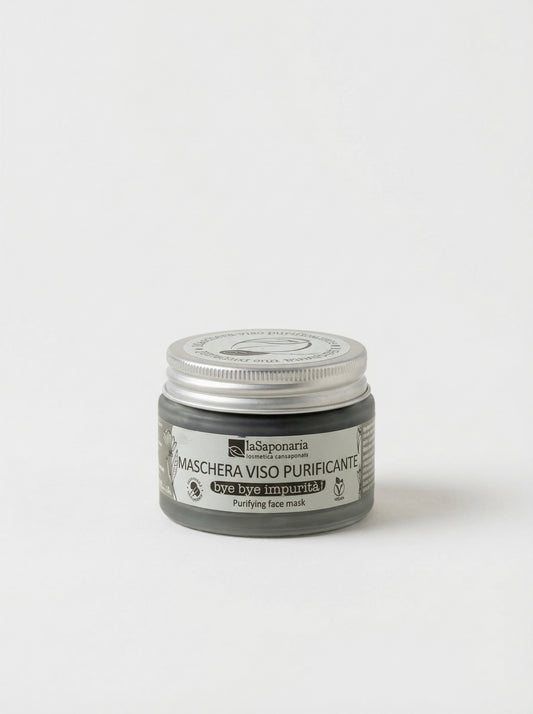 Bye Bye Impurità - Maschera viso purificante per pelli miste e grasse by La Saponaria — product photo on white background
