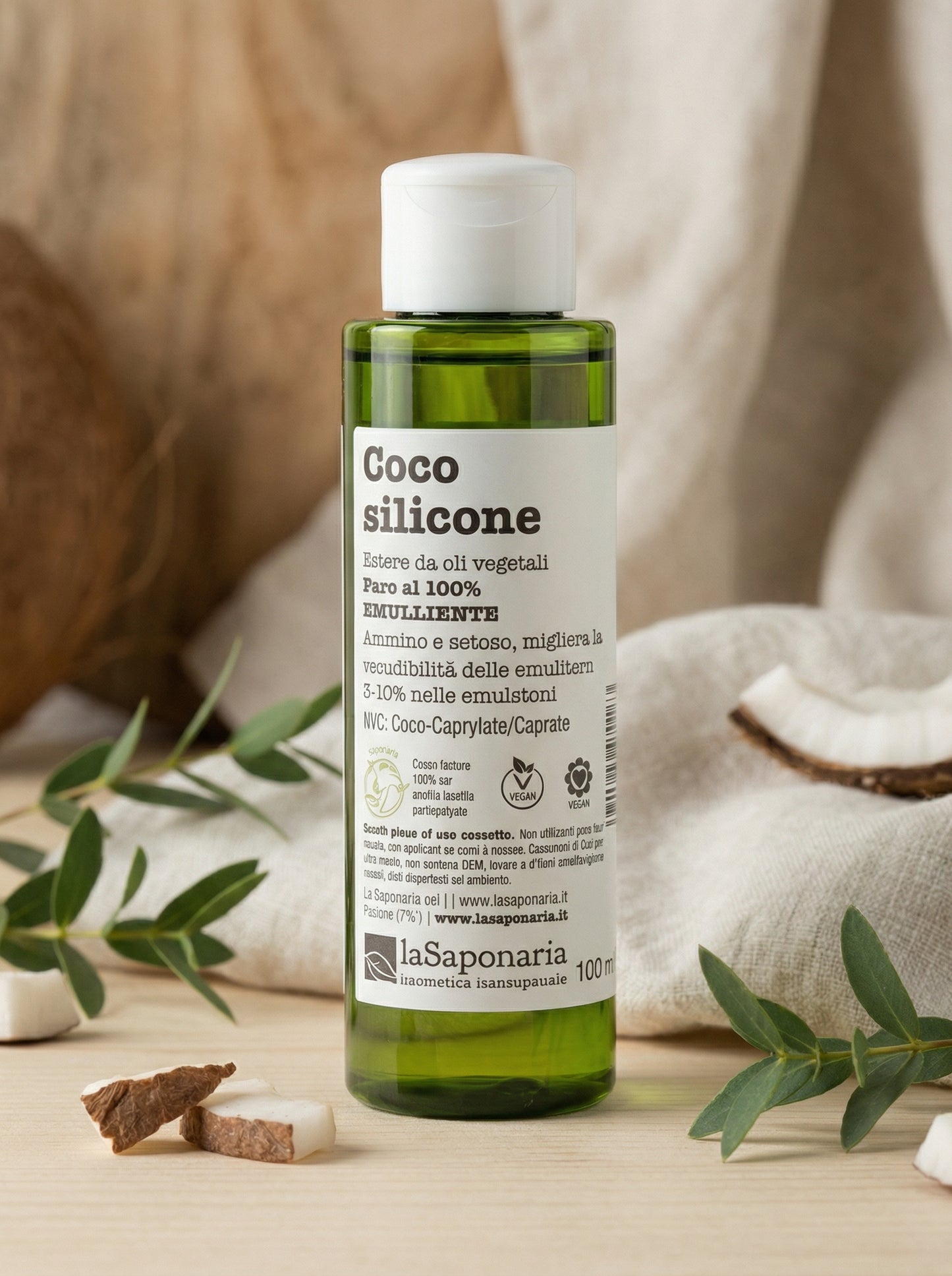 Coco silicone - Emolliente Naturale per Capelli Luminosi by La Saponaria — hero product photo
