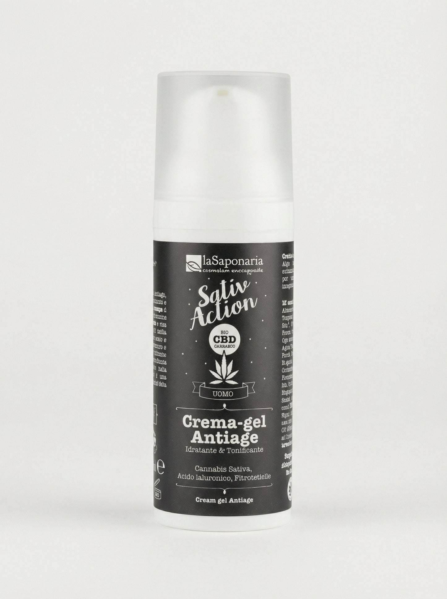 Crema-Gel viso uomo Antiage - Tonificante e Idratante Bio by La Saponaria — product photo on white background