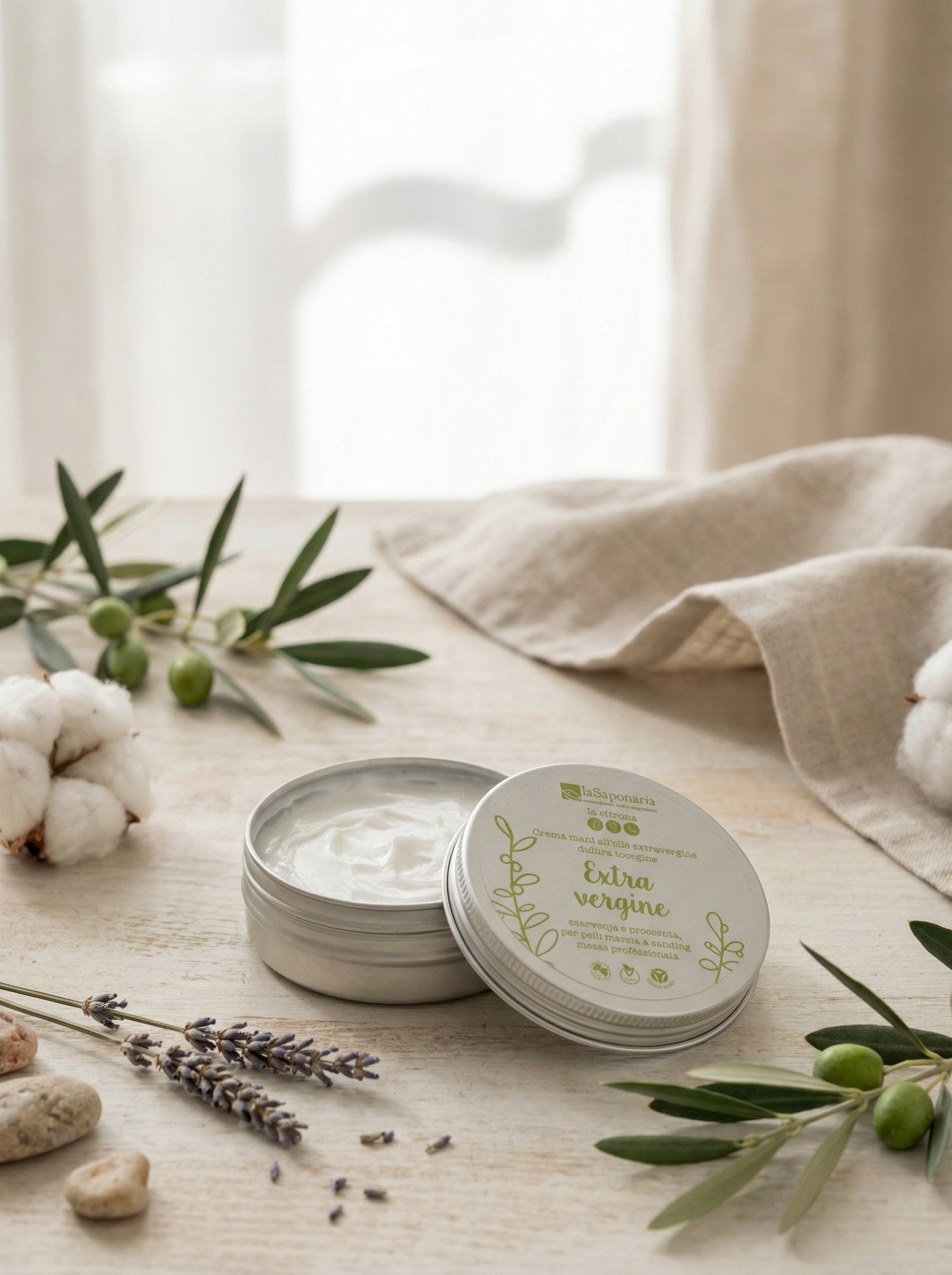 Crema mani extravergine - Crema Mani Nutriente Protettiva Senza Profumo by La Saponaria — hero product photo