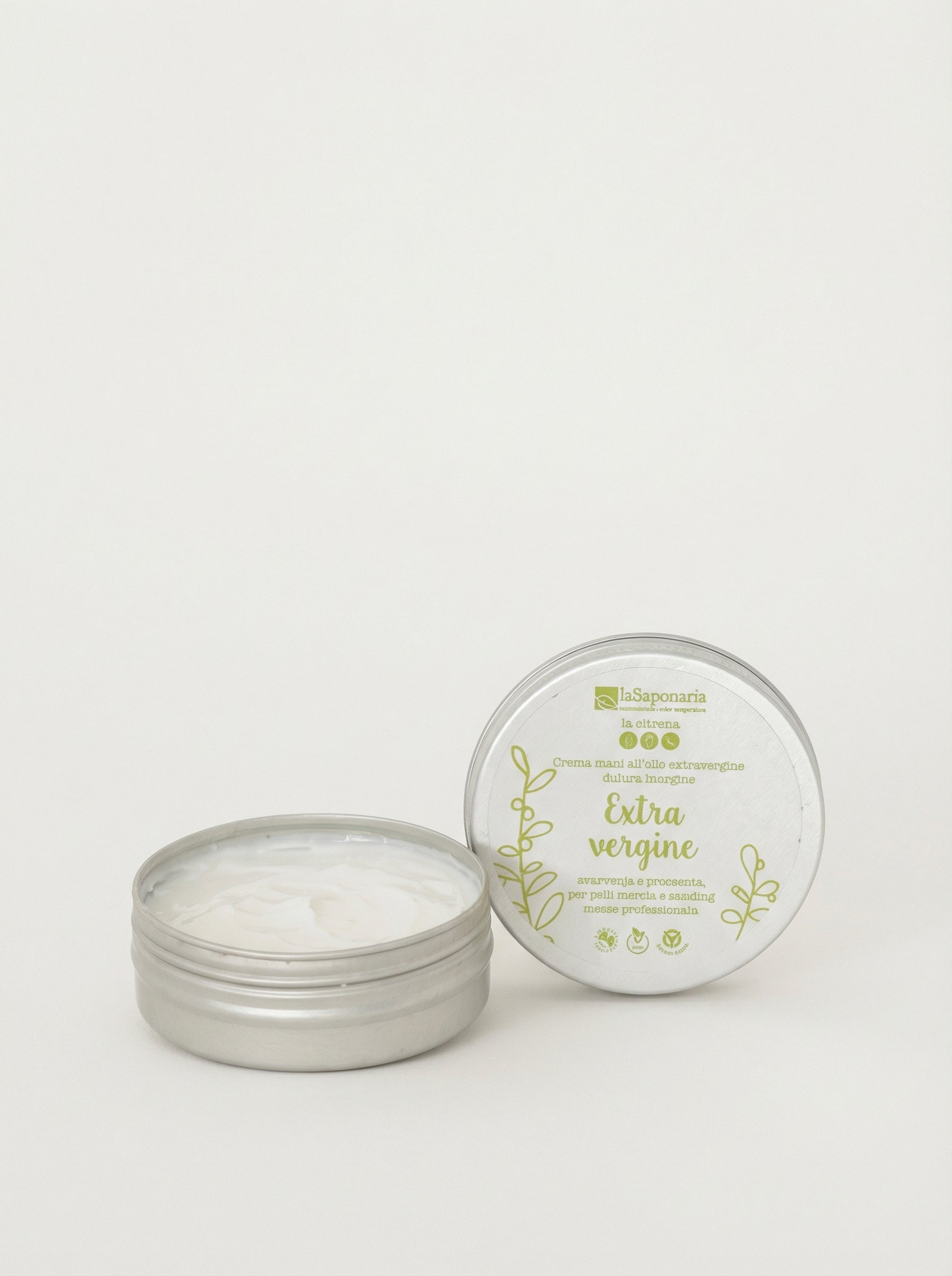Crema mani extravergine - Crema Mani Nutriente Protettiva Senza Profumo by La Saponaria — product photo on white background