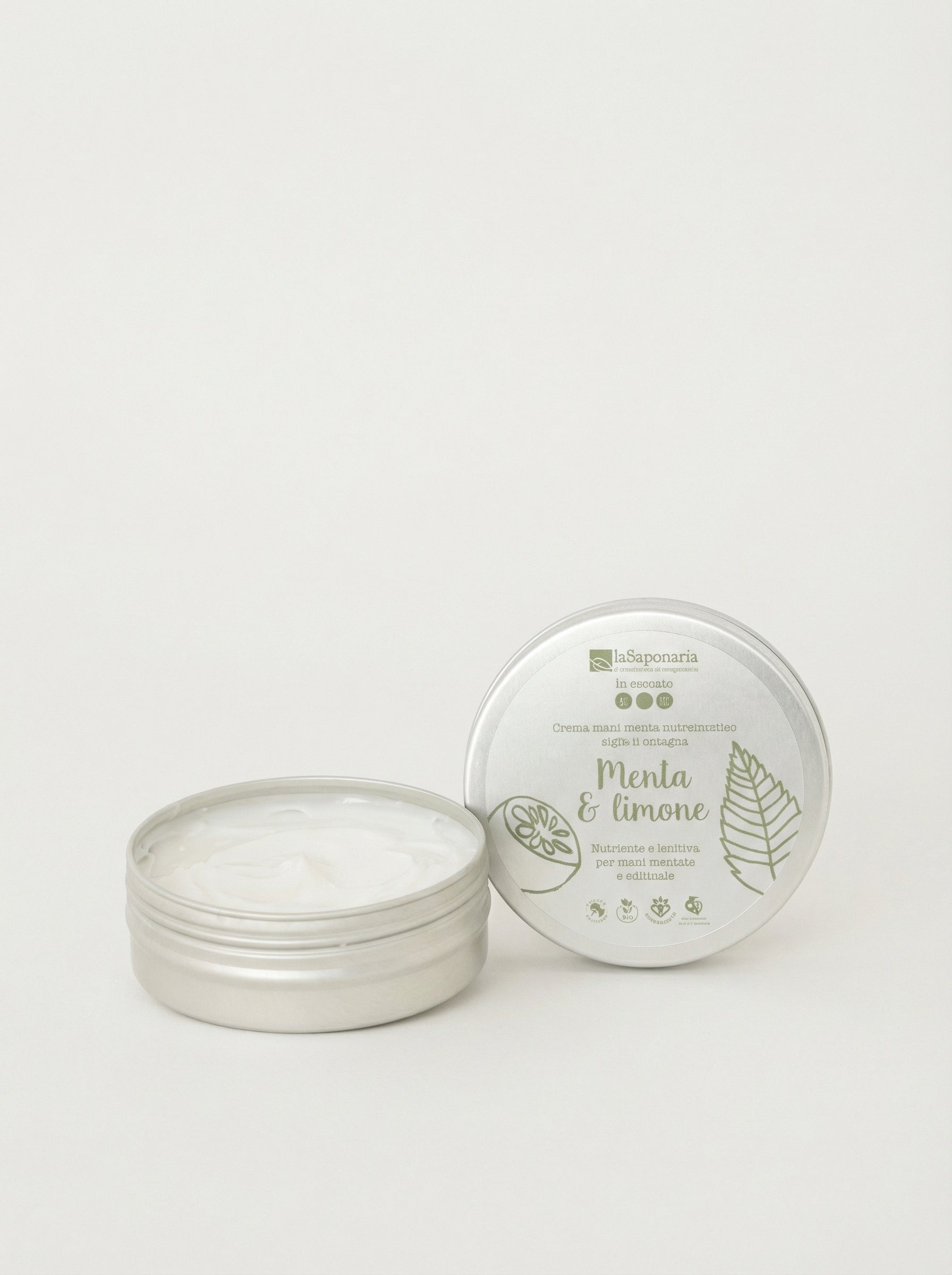 Crema mani menta e limone - Nutriente e Lenitiva Bio by La Saponaria — product photo on white background