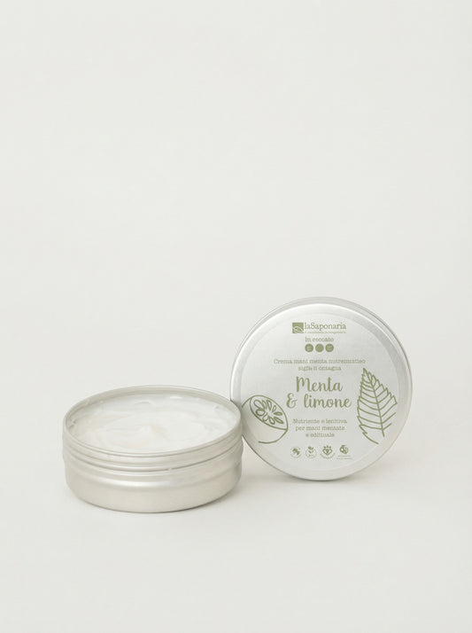 Crema mani menta e limone - Nutriente e Lenitiva Bio by La Saponaria — product photo on white background