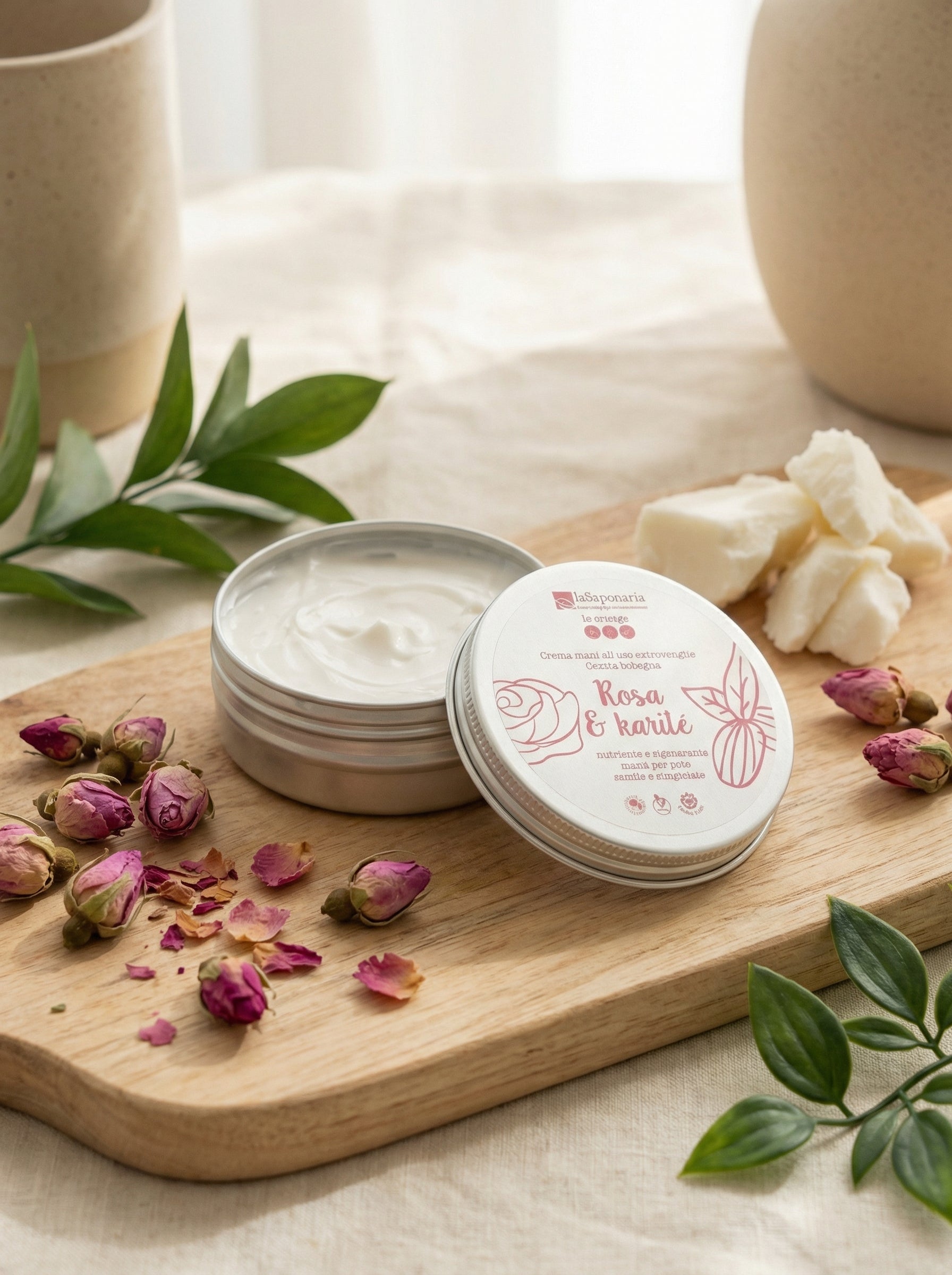 Crema Mani Rosa e Karité Nutriente e Rigenerante by La Saponaria — hero product photo