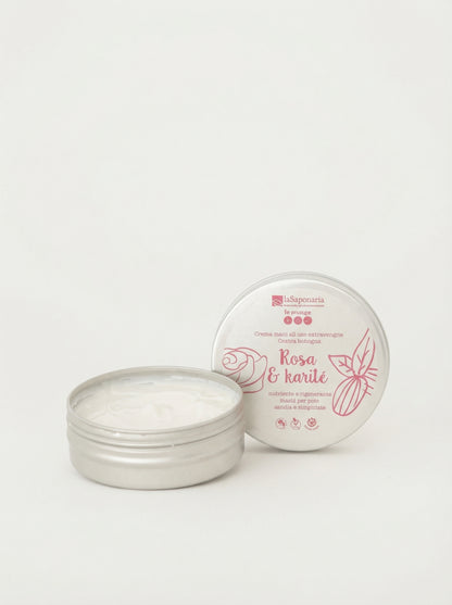 Crema Mani Rosa e Karité Nutriente e Rigenerante by La Saponaria — product photo on white background