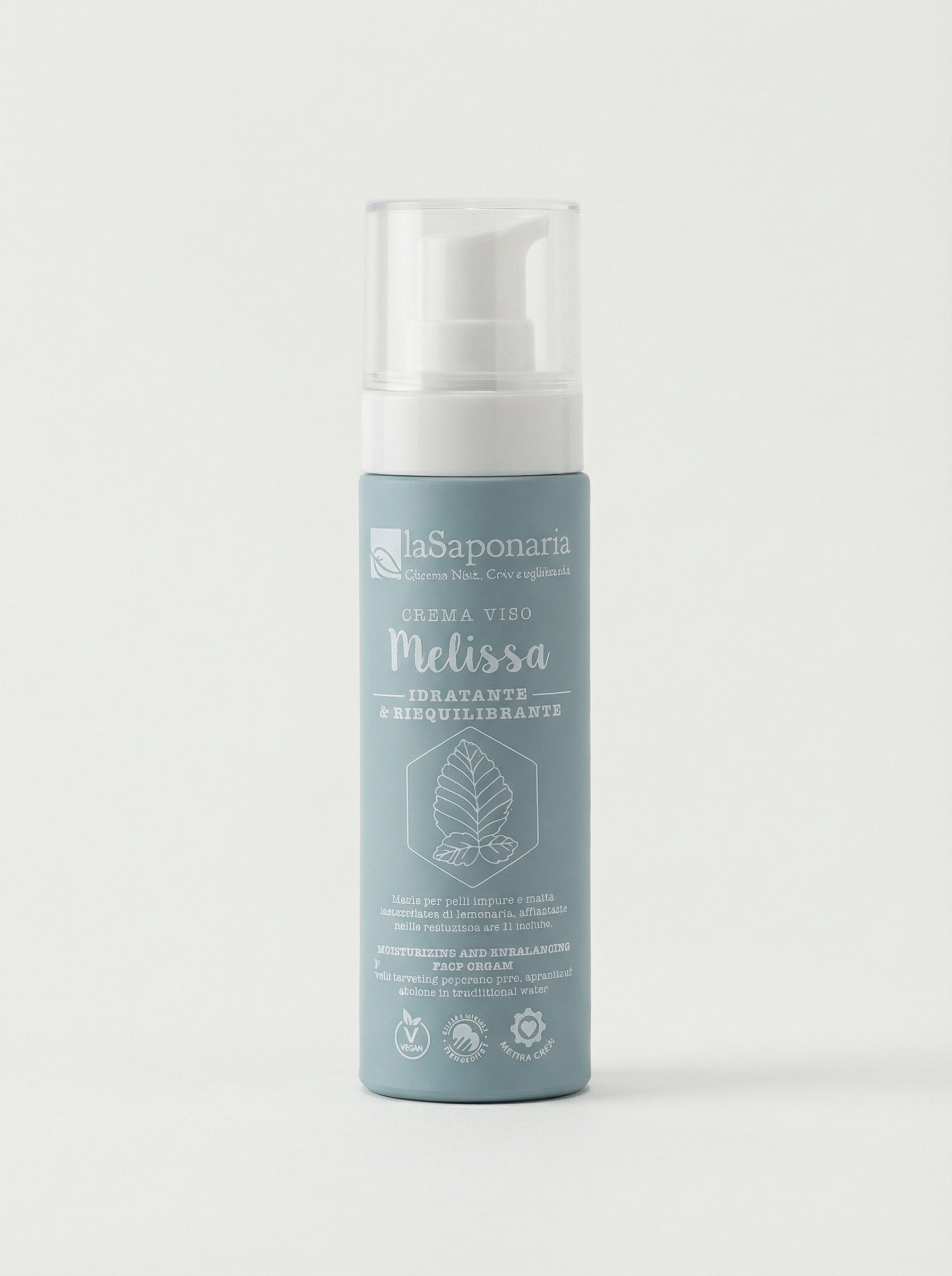 Crema viso idratante Melissa per Pelli Miste e Impure by La Saponaria — product photo on white background