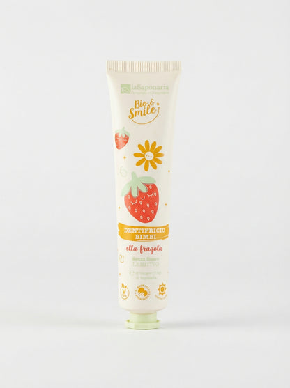 Dentifricio Lenitivo Bimbi Fragola - Senza Fluoro by La Saponaria — product photo on white background