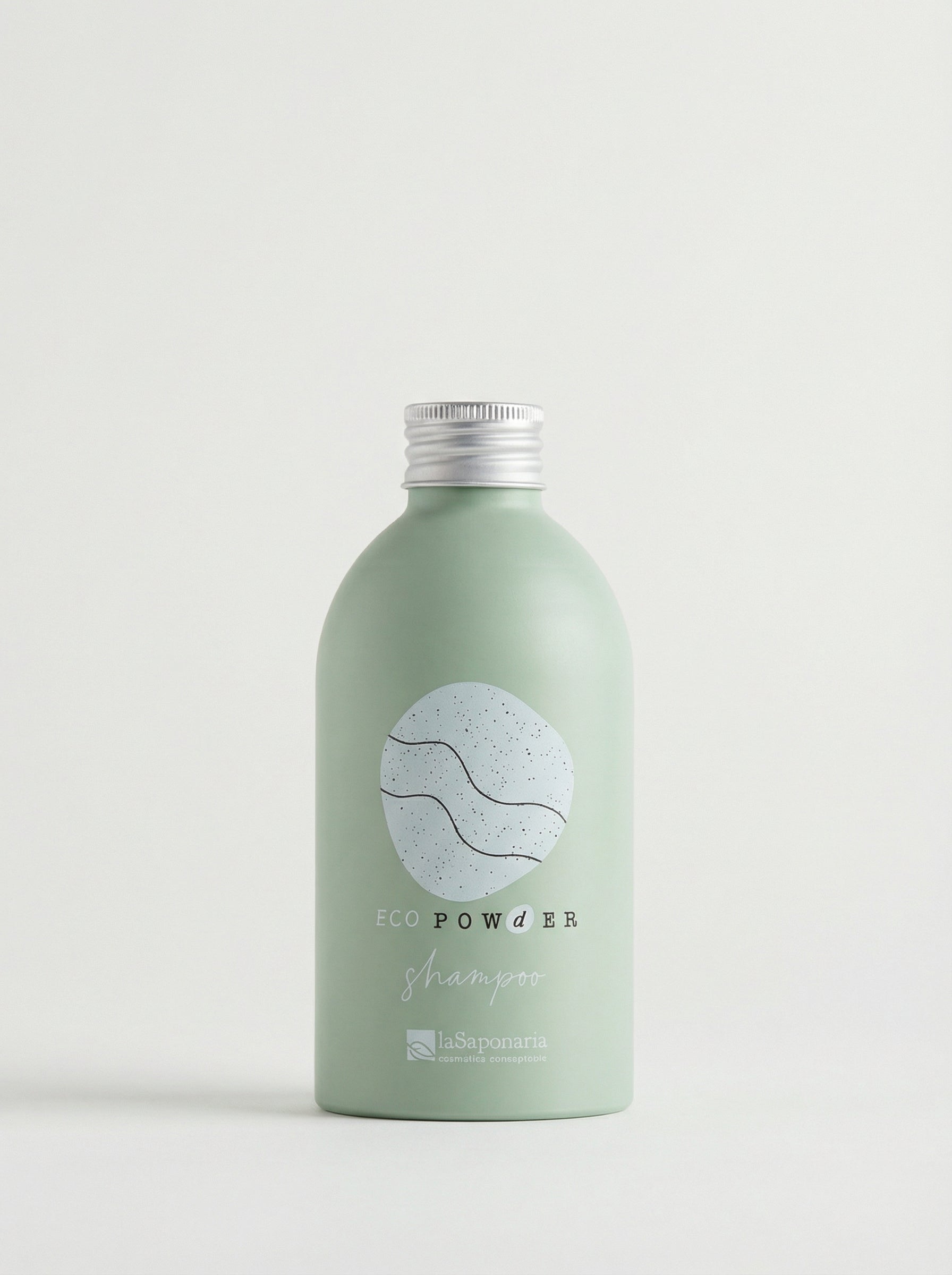 Dispenser refill Eco-Shampoo in alluminio - Sostenibile e Riutilizzabile by La Saponaria — product photo on white background